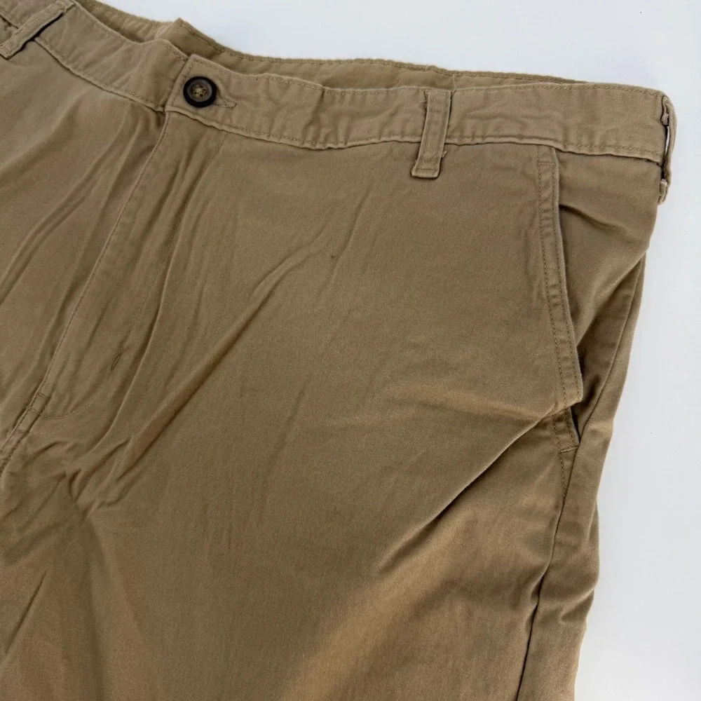 George Chino Shorts Mens 40 Brown Sand Khaki Cotton Minimal Casual Dad Gorpcore